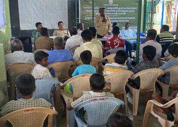 ஆற்காட்டுதுறை பகுதியில் மீனவர் கிராமத்தில் கடல் பசு பாதுகாத்தல் மற்றும் விழிப்புணர்வு முகாம், மற்றும் கடல்சார் அலுவலர்கள் கலந்தாய்வு கூட்டம்