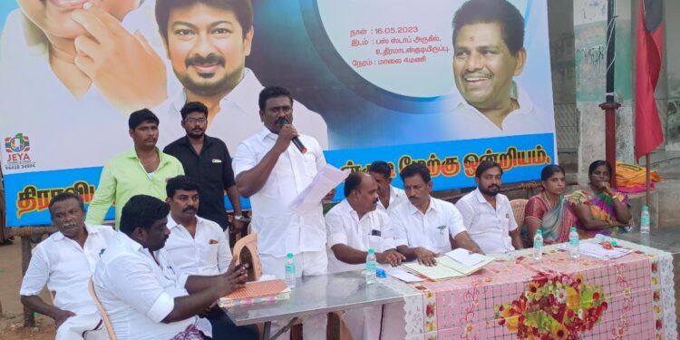 தமிழக முதல்வர் ஸ்டாலின் அடையாளம் காட்டுபவர் தான் வருங்காலத்தில் பிரதமர் உடன்குடியில் ராமஜெயம் பேசினார்.