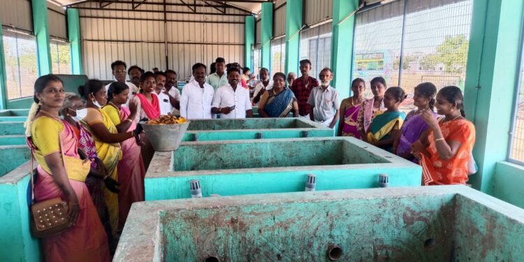 மாப்பிள்ளையூரணியில்  இயற்கை உரம் தயாரிக்கும் பயிற்சி முகாம்:   பஞ்., தலைவர் சரவணக்குமார் பங்கேற்று முக்கிய ஆலோசனை!!!
