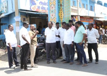 தூத்துக்குடி மடத்தூர் பகுதியில் மேயர் ஜெகன் பெரியசாமி ஆய்வு