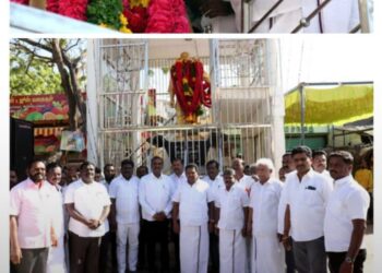 தூத்துக்குடியில் காமராஜர் சிலைக்கு அமைச்சர் அனிதா ராதாகிருஷ்ணன் மாலை அணிவித்து மரியாதை செய்தார்.