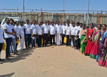 முதலமைச்சர் ஸ்டாலின் தலைமையில் ராமநாதபுரத்தில் நடைபெற்ற பாகமுகவர்கள் கூட்டத்தில் மாப்பிள்ளையூரணி திமுகவினர் பங்கேற்பு