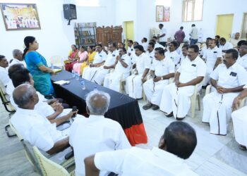 மனம் போன போக்கில் பேசும் பிஜேபி அரசை வீழ்த்தும் வரை அனைவரும் தீவிரமாக பணியாற்ற வேண்டும் – வடக்கு மாவட்ட திமுக கூட்டத்தில் அமைச்சர் கீதாஜீவன் பேச்சு