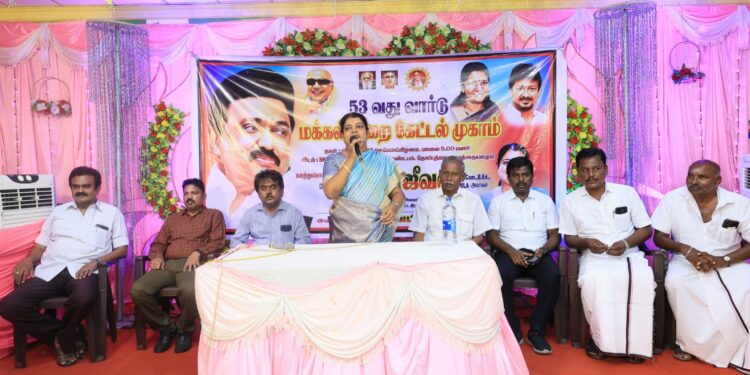 தூத்துக்குடி 53வது வார்டு பகுதியில் அமைச்சர் கீதாஜீவன் பொதுமக்களிடம் குறை கேட்பு