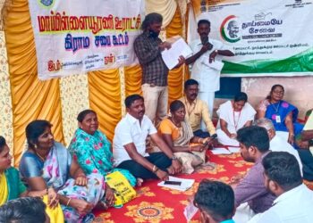 காந்தி ஜெயந்தியை முன்னிட்டு மாப்பிள்ளை யூரணியில் கிராம சபை கூட்டம்: சாலை பணிகளை துரிதப்படுத்திய பஞ்.தலைவர் சரவணக்குமாரை மனதார பாராட்டிய பொதுமக்கள்!!!
