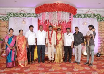 வடக்கு மாவட்ட திமுக இளைஞரணி துணை அமைப்பாளர் பிரதீப் இல்லத் திருமண விழா – மேயர் ஜெகன் பெரியசாமி வாழ்த்து