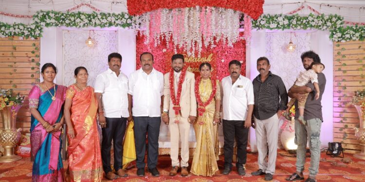 வடக்கு மாவட்ட திமுக இளைஞரணி துணை அமைப்பாளர் பிரதீப் இல்லத் திருமண விழா – மேயர் ஜெகன் பெரியசாமி வாழ்த்து