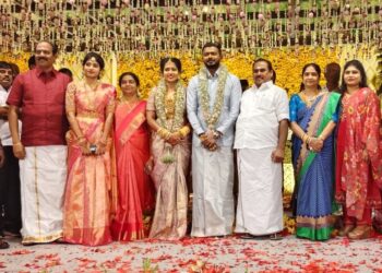 தூத்துக்குடி மீளவிட்டான் ஆர்.சுதாகர் இல்லத்திருமண விழா   அரசியல் பிரமுகர்கள், தொழிலதிபர்கள் பங்கேற்பு