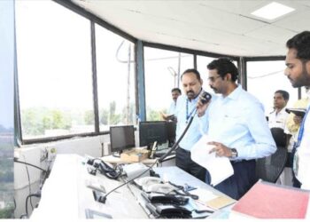 தூத்துக்குடி விமான நிலையத்தில் விமானக் கடத்தல் தடுப்புப் பயிற்சி நடத்தப்பட்டது.*