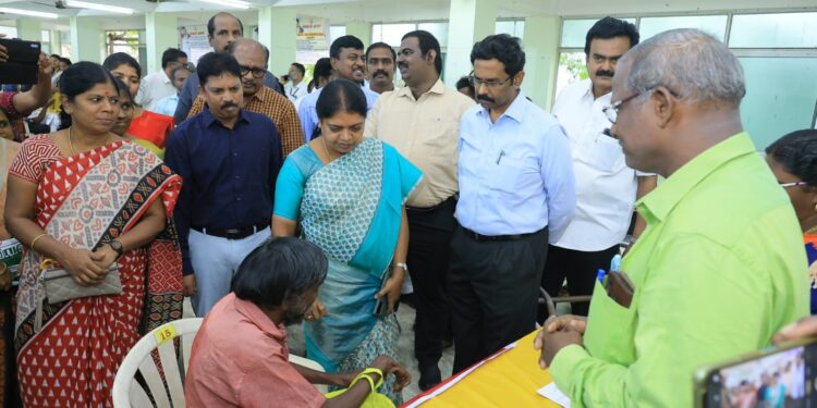 தூத்துக்குடியில் மக்களுடன் முதல்வர் திட்ட சிறப்பு முகாம் அமைச்சர் கீதாஜீவன் தொடங்கி வைத்தார்!!!