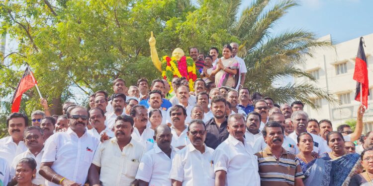 அண்ணா நினைவு நாளையொட்டி தூத்துக்குடியில் அமைச்சர் கீதாஜீவன் தலைமையில் அமைதி பேரணி