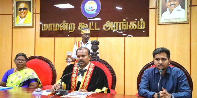 தூத்துக்குடி மாநகராட்சி 60 வார்டுகளிலும் முழுமையான வளர்ச்சிப் பணிகள் பாரபட்சமின்றி மேற்கொள்ளப்படும், மேயர் ஜெகன் பெரியசாமி பேச்சு