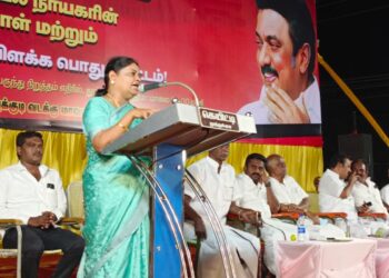 திமுக வை ஒழிக்க வேண்டும் என்று கூறியவா்கள் தான் ஒழிந்ததாக வரலாறு அமைச்சர் கீதாஜீவன் பிஜேபி மீது கடும் தாக்கு