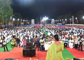 இரண்டாவது இடத்தை பிடிக்க துடிக்கும் பாஜகவிற்கு, இந்த தமிழ் மண்ணில் இடமில்லை – கனிமொழி கருணாநிதி பேச்சு