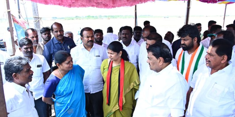 இரண்டாவது இடத்தை பிடிக்க துடிக்கும் பாஜகவிற்கு, இந்த தமிழ் மண்ணில் இடமில்லை – கனிமொழி கருணாநிதி பேச்சு