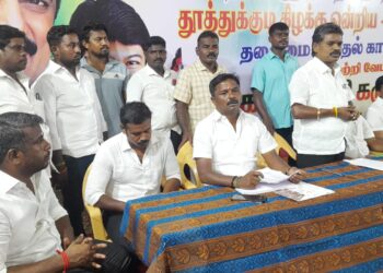 உதயநிதி ஸ்டாலின் தூத்துக்குடி வருகையின் போது வரலாறு காணாத வரவேற்பு அளிக்க – சண்முகையா எம்எல்ஏ, ஒன்றிய செயலாளர் சரவணக்குமார் தலைமையில் நடைபெற்ற திமுக கிழக்கு ஒன்றிய கூட்டத்தில் முடிவு