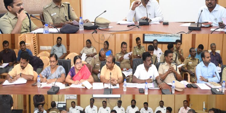 தூத்துக்குடி வாக்கு எண்ணிக்கை குறித்த விதிமுறைகள் மற்றும் வாக்கு எண்ணும் முகவர்கள் கையாள வேண்டிய நடைமுறைகள் குறித்து ஆய்வுக் கூட்டம் நடைபெற்றது.