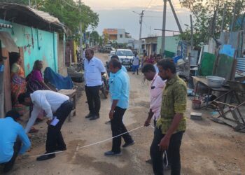 தூத்துக்குடி மாநகராட்சி 6, 7வது வார்டு பகுதியில் மேயர் ஜெகன் பெரியசாமி ஆய்வு