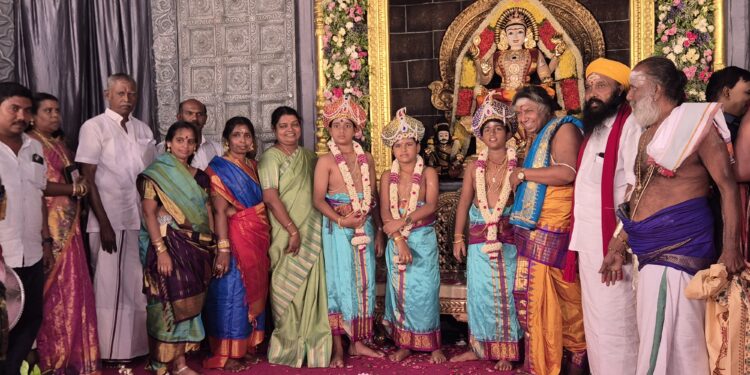 தூத்துக்குடி சிவன்கோவில் தலைைம பட்டர் செல்வம் இல்ல விழா அமைச்சர் கீதாஜீவன் பங்கேற்பு