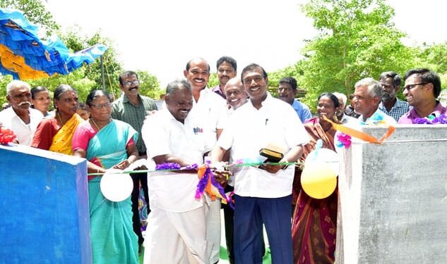 நாலுமாவடி இயேசு விடுவிக்கிறார் புது வாழ்வு சங்கம் சார்பில் குடிநீர் நீர்த்தேக்க தொட்டி திறப்பு: சகோ.மோகன் சி.லாசரஸ் ரிப்பன் வெட்டி திறந்து வைத்தார்.