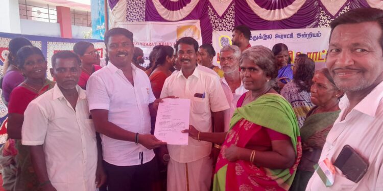 மாப்பிள்ளையூரணி ஊராட்சிக்கு ஜல்ஜீவன் திட்டத்தின் கீழ் 28 லட்சம் லிட்டர் தண்ணீர் வரும் நிலையில் 2 மாதத்தில் குடிநீர் பிரச்சனை முற்றிலும் தீர்க்கப்படும் கிராமசபை கூட்டத்தில்  பஞ். தலைவர் சரவணகுமார் உறுதி!!!