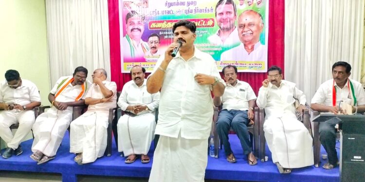 பஜ்ரங் தள் அமைப்பை தமிழகத்தில் தடை செய்ய வேண்டும் தூத்துக்குடியில் காங்கிரஸ் கட்சியின் சிறுபான்மை துறை மாநில தலைவர் முதல்வருக்கு கோரிக்கை.