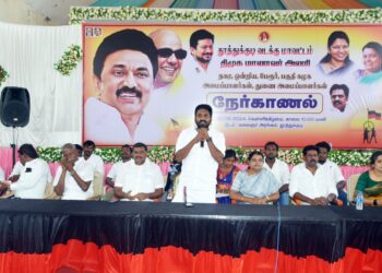 வடக்கு மாவட்ட திமுகவிற்கு ஆயிரம் புதிய மாணவா்களை உருவாக்க வேண்டும் மாணவரணி நேர்காணலில் ராஜீவ்காந்தி கோாிக்கை