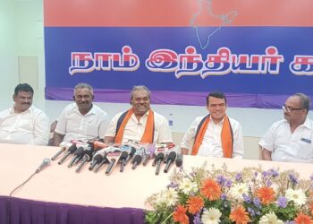 நாம் இந்தியர் கட்சி  2026 ஆம் ஆண்டு நடைபெற உள்ள சட்டமன்றத் தேர்தலில் சுமார் 120 தொகுதிகளில் போட்டியிட திட்டம் : கட்சியின் தலைவர் என்.பி. ராஜா பெரியசாமி பரபரப்பு பேட்டி!!