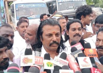 காமராஜரை இழிவாக பேசிய திமுக எம்பி திருச்சி சிவா 10 தினங்களுக்குள் பகிரங்க மன்னிப்பு கேட்காவிட்டால் தூத்துக்குடியில் அனைத்து தரப்பினரையும் ஒன்று திரட்டி  மிகப்பெரிய போராட்டம் நடைபெறும் – எஸ்.பி.மாரியப்பன் பேச்சு