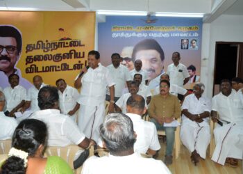 2026 தோ்தலில் மீண்டும் தளபதியாரை முதலமைச்சராக்க துணை முதல்வா் உதயநிதி, கனிமொழி எம்.பி, வழிகாட்டுதலின்படி சபதம் ஏற்று அனைவரும் இணைந்து பணியாற்றுவோம் :திமுக செயற்குழு நிா்வாகிகள் ஆலோசனை  கூட்டத்தில் அமைச்சா் அனிதா ராதாகிருஷ்ணன் அதிரடி பேச்சு!!கூட்டத்தில் ஓட்டப்பிடாரம் எம்எல்ஏ சண்முகையா, ஒன்றியச் செயலாளர் இளையராஜா உள்ளிட்ட முக்கிய நிர்வாகிகள் பங்கேற்பு!!