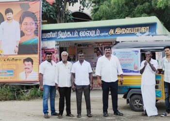 ஓட்டப்பிடாரம் வடக்கு ஒன்றியம் பகுதியில் தீவிர திருத்தப் பணிகள் குறித்து ஓன்றிய செயலாளர் இளையராஜா ஏற்பாட்டில் விழிப்புணா்வு ஆட்டோ பிரச்சாரம்