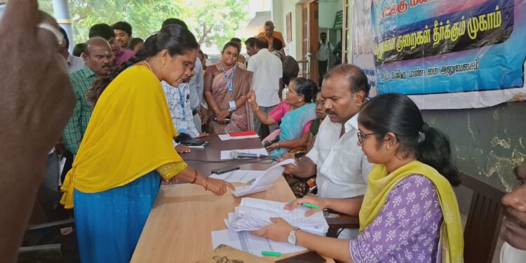 பொதுமக்கள் குப்பைகளை தரம் பிாித்து வழங்க வேண்டும் குறைதீர்க்கும் முகாமில் மேயா் ஜெகன் பொியசாமி வேண்டுகோள்