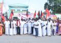 100 நாள் வேலைத்திட்டத்தில் காந்தி பெயர் நீக்கம் – ஒன்றிய அரசை கண்டித்து ஓட்டப்பிடாரத்தில் திமுக ஒன்றிய செயலாளர் இளையராஜா தலைமையில் ஆர்ப்பாட்டம்