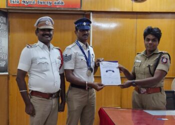 மாநில அளவிலான தடகளப் போட்டி காரைக்குடியில் நடைபெற்றது..