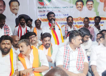 கொடைக்கானலில் பழனி சட்டமன்றத் தொகுதி அதிமுக வேட்பாளர் அறிமுக கூட்டம் : 20 தினங்கள் இரவு பகல் பாராமல் தேசிய ஜனநாயக கூட்டணி கட்சியினர் பாடுபட வேண்டும் தமிழ் தேசிய பார்வர்டு பிளாக் கட்சி பொதுச் செயலாளர் கோடை வி.ஆனந்த் எழுச்சி உரை 