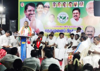 எம்ஜிஆர், ஜெயலலிதா ஆட்சியின் சாதனைகள் மீண்டும் தமிழகத்தில் தொடர எடப்பாடியார் ஆட்சி அமைய வேண்டும் – தூத்துக்குடி பிரச்சாரத்தில் முன்னாள் அமைச்சர் சி.த.செல்லப்பாண்டியன் பேசினார்.