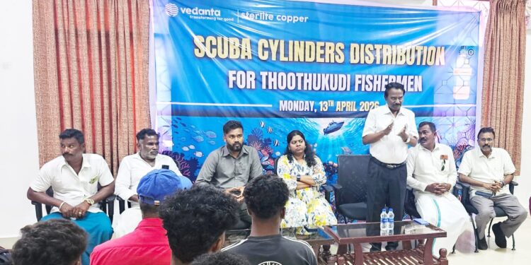 தூத்துக்குடியில் கடலோர மக்களின் வாழ்வாதாரத்தை வலுப்படுத்த,  ஸ்டெர்லைட் காப்பர் ₹1 கோடி மதிப்பிலான CSR உதவியை வழங்கியது