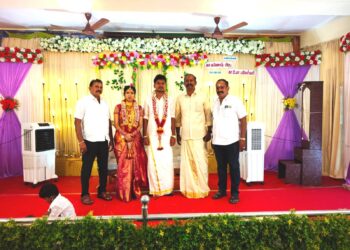 தூத்துக்குடி தென்பாகம் காவல் உதவி ஆய்வாளர் காவுராஜன் இல்லத்திருமண விழா: பத்திரிகையாளர்கள், வழக்கறிஞர்கள் முக்கிய பிரமுகர்கள் நேரில் வாழ்த்து
