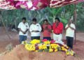 தேனியில் தமிழ் திரை உலகின் இயக்குனர் இமயம் பாரதிராஜா நினைவிடத்தில் அஞ்சலி செலுத்திய மக்கள் உரிமைகள் பாதுகாப்பு கழகத்தின் மாநிலத் தலைவர் முனைவர் பாலசுப்பிரமணியன்